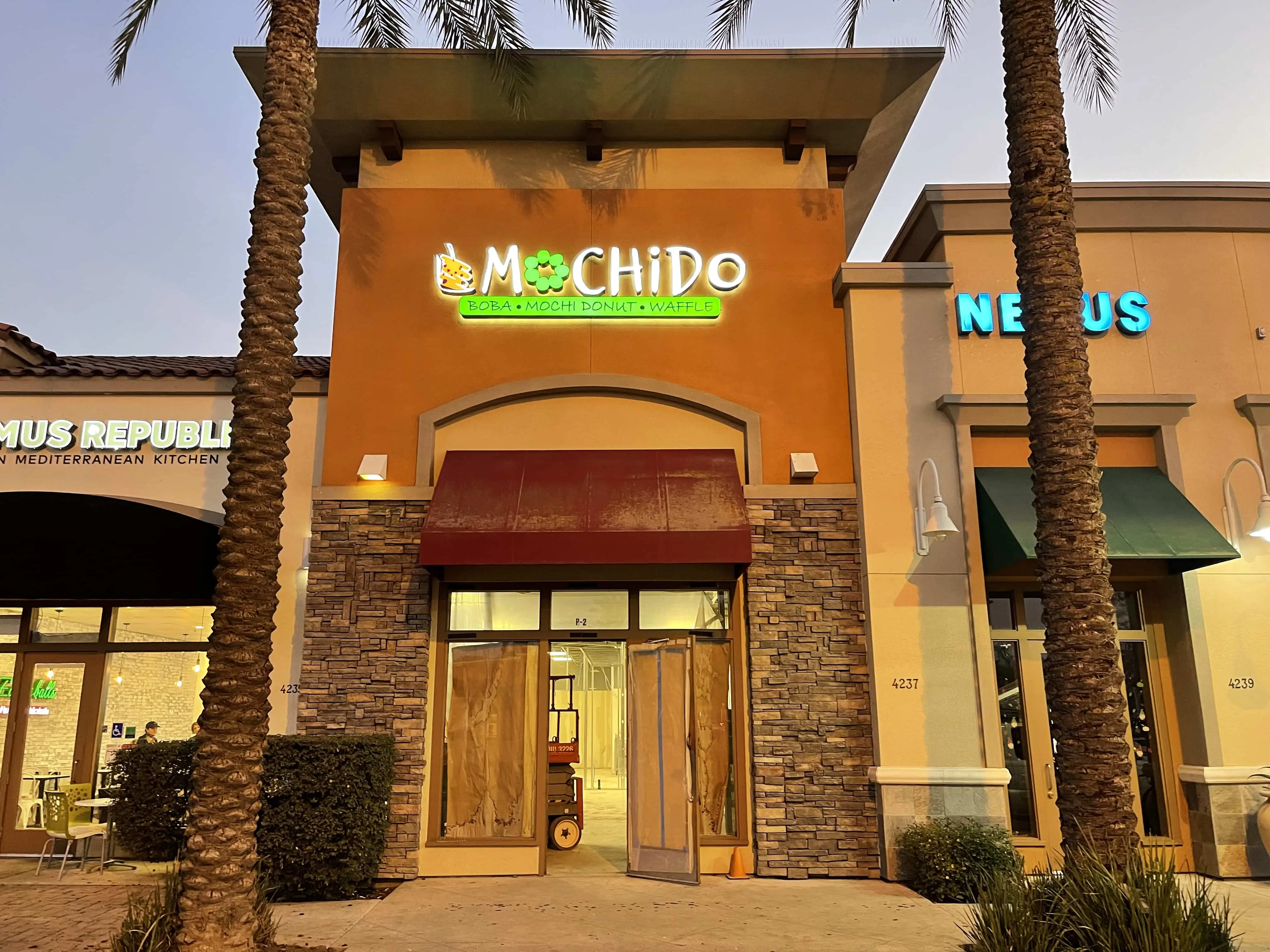 Completed business sign Visalia