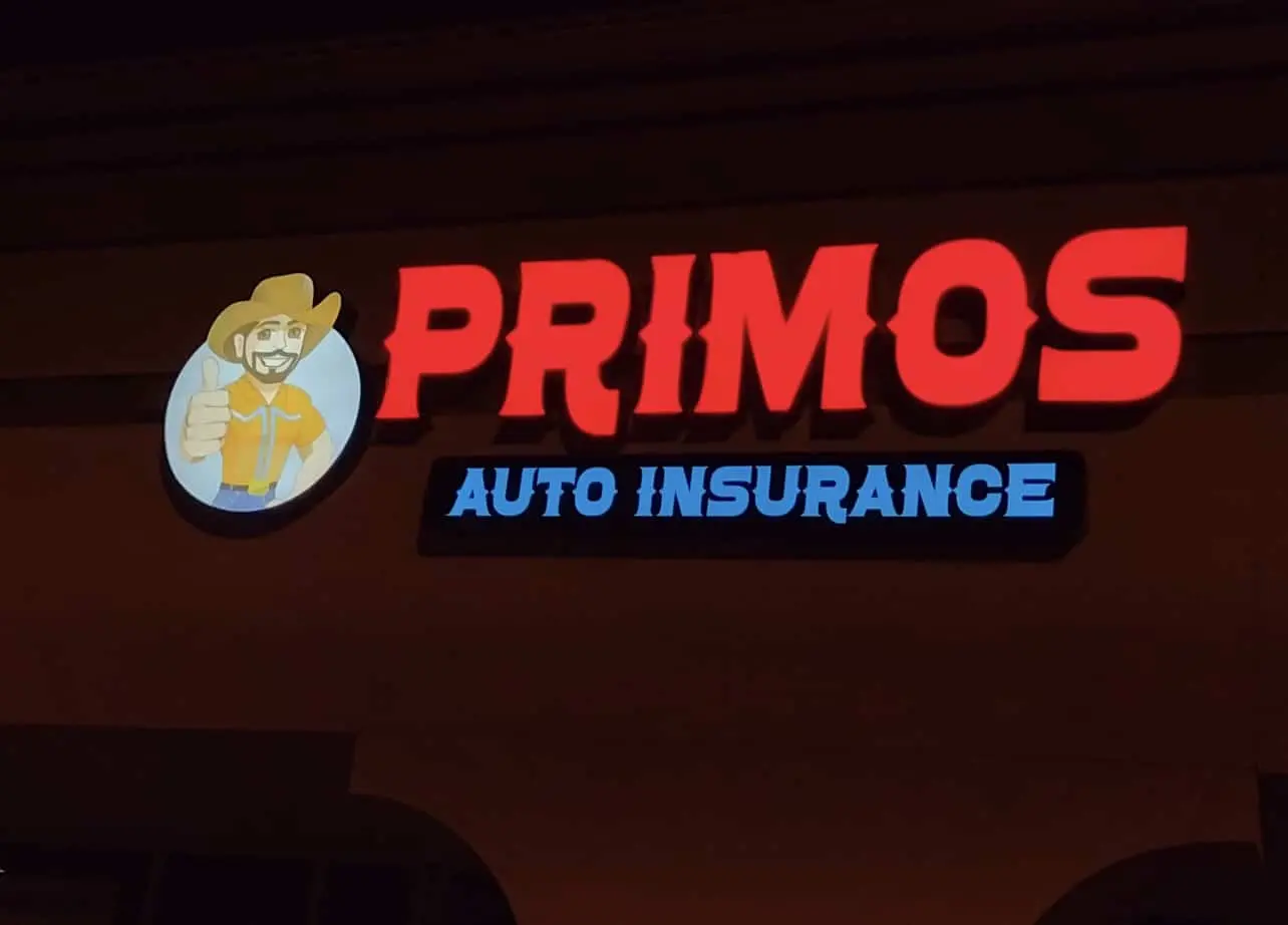 Light fixture sign Visalia