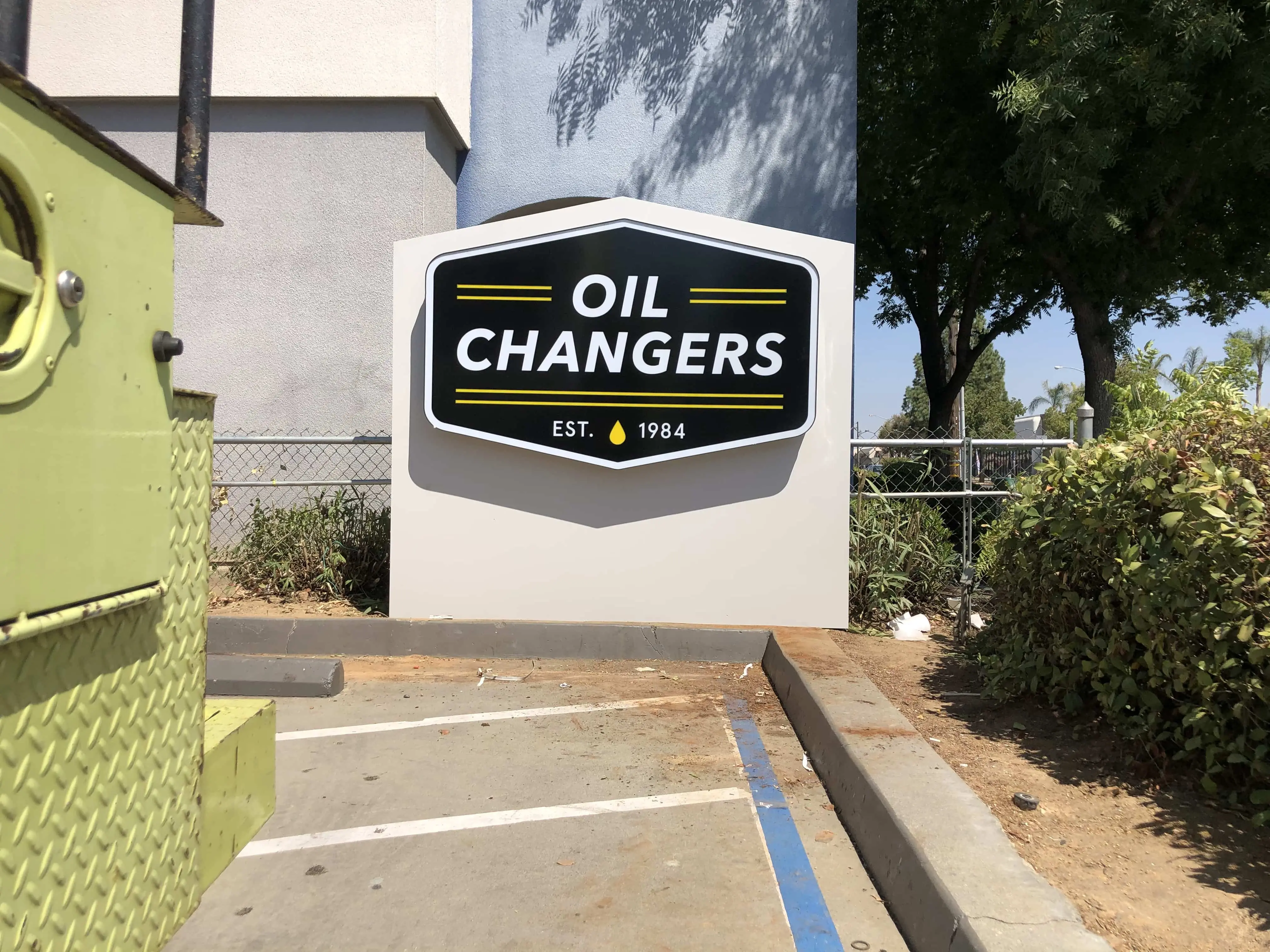 Monument sign Central Valley CA