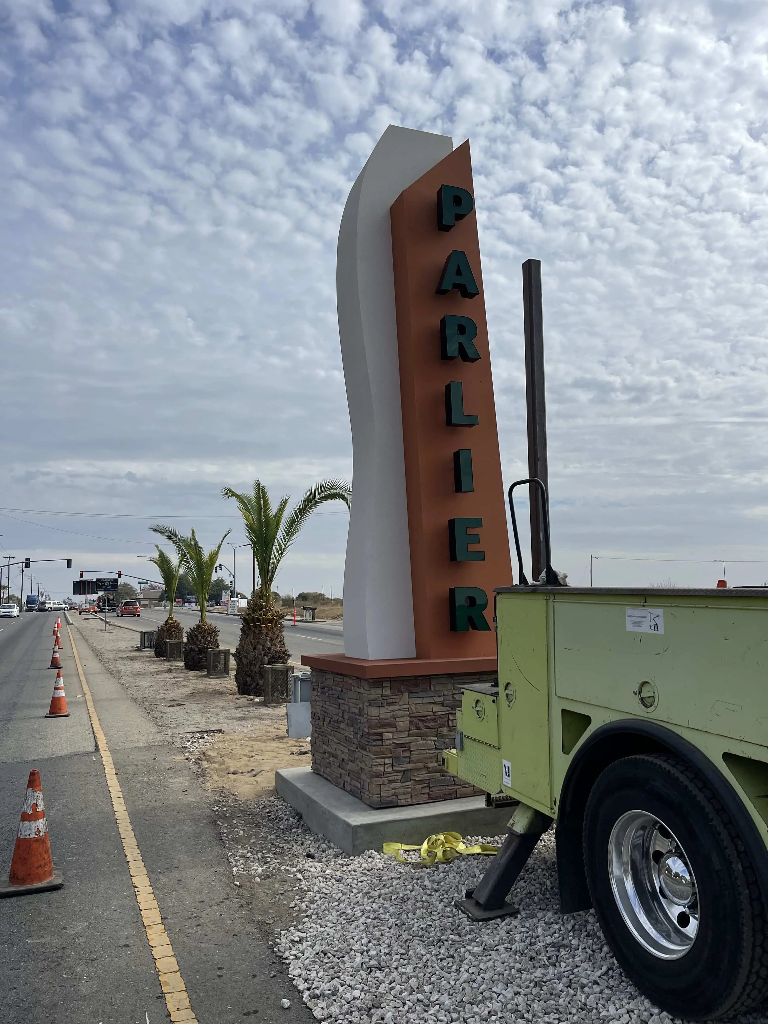 Monument sign Visalia CA