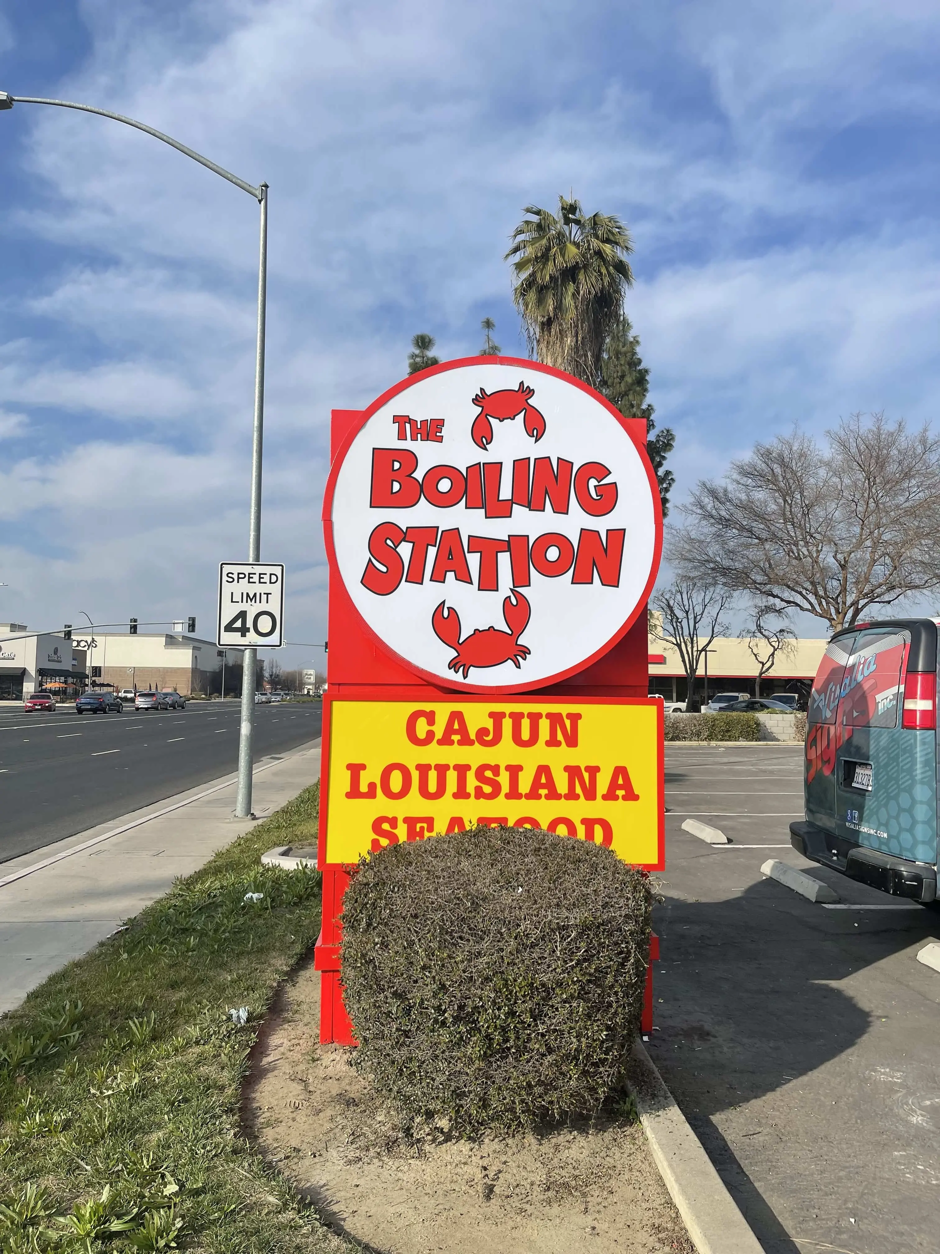 Sign after restoration