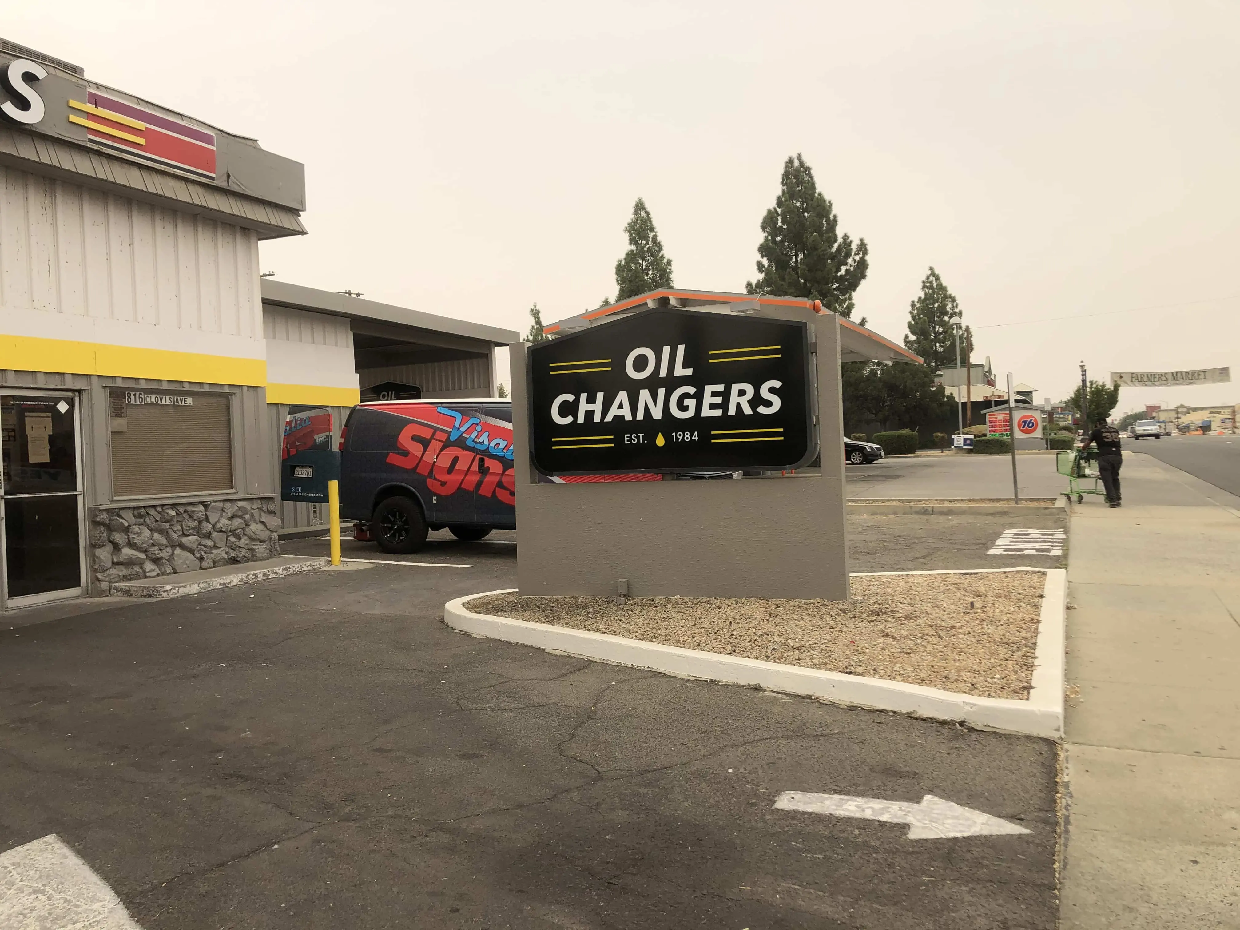 Monument sign Visalia CA