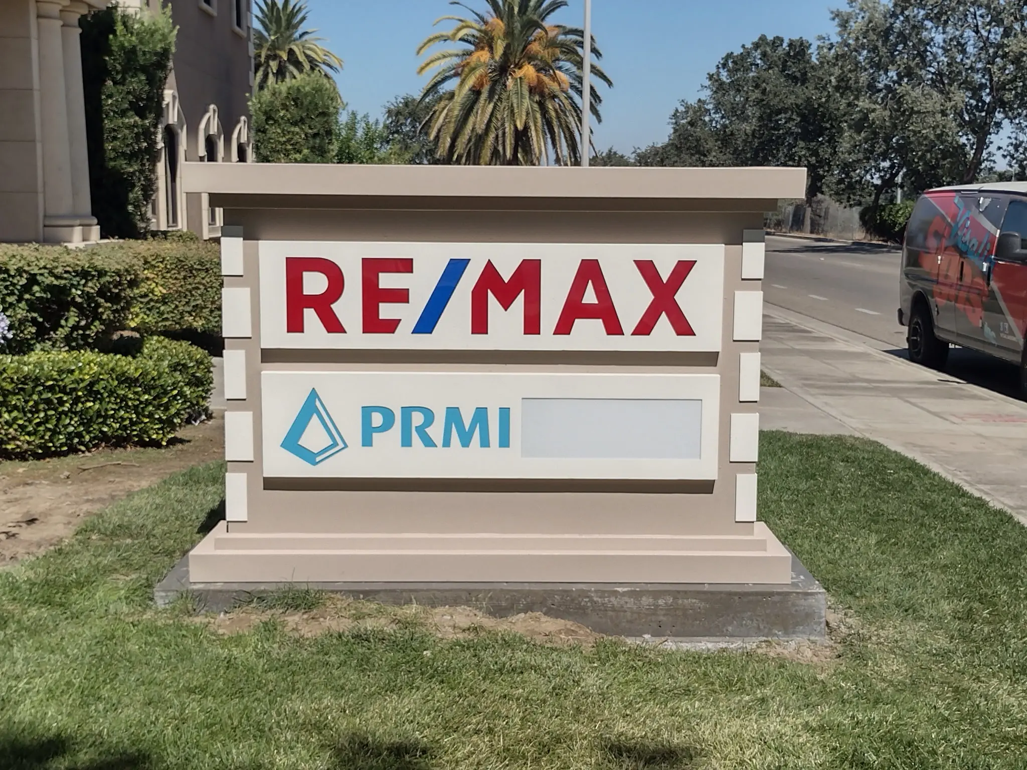 Remax monument sign Visalia CA