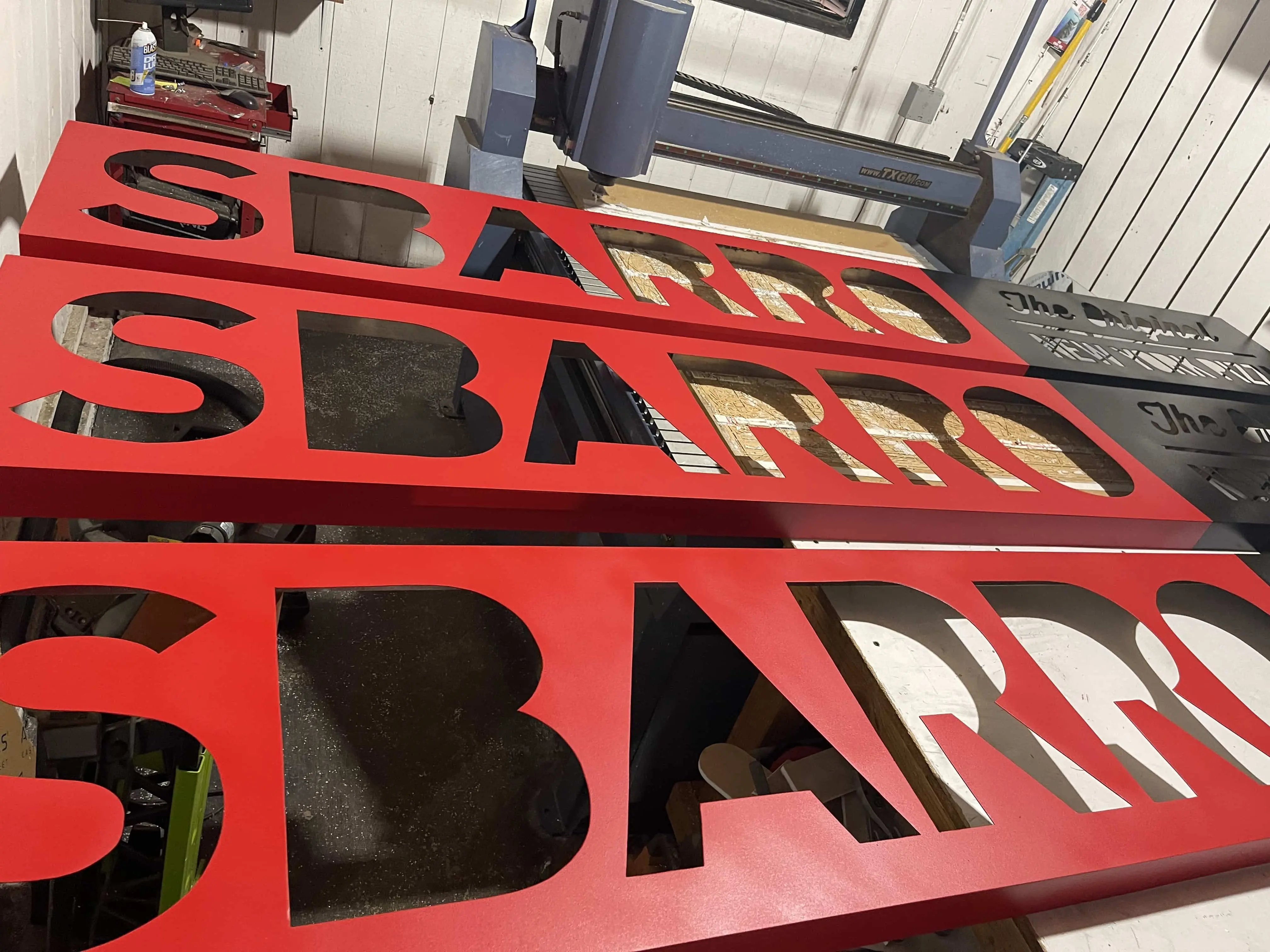 Sign production Visalia Signs Inc.